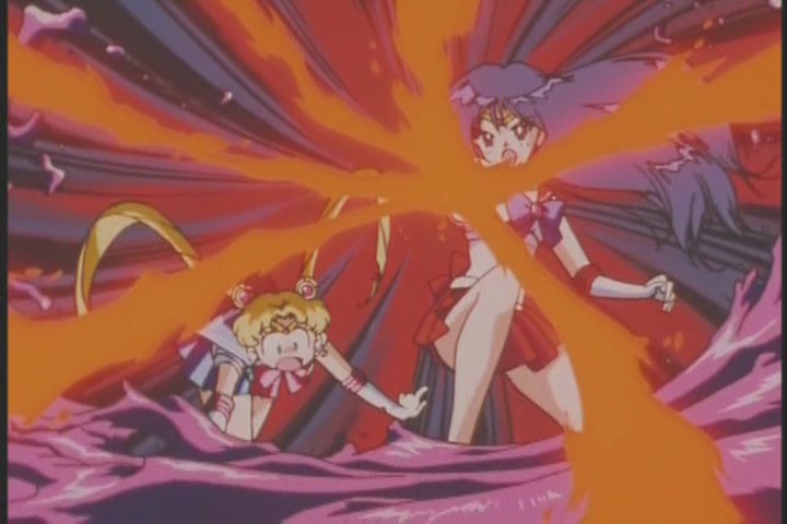 Sailor Mars attacks goo