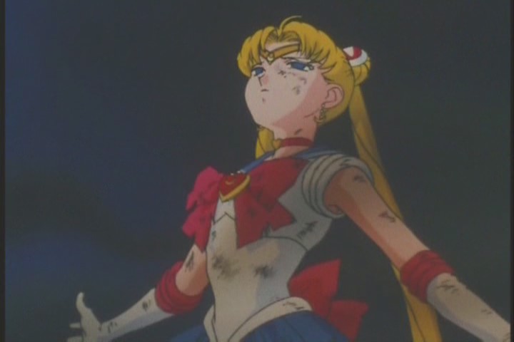 Sailor Moon takes attack for Mistress Nine