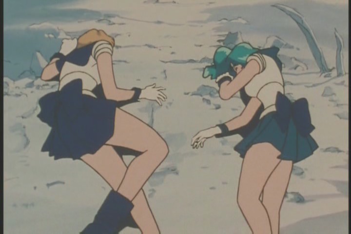 Uranus displays her secret weakness - being unable to stop running in a straight line