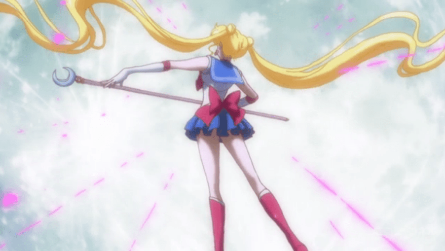 Sailor Moon Crystal - The Moon Stick extends