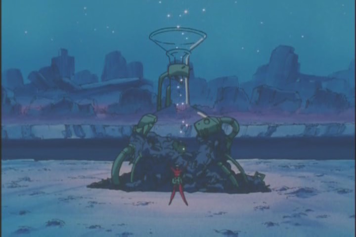 This is the only shot in the episode of this huge beaker. Which is a shame, because I think it looks cool.