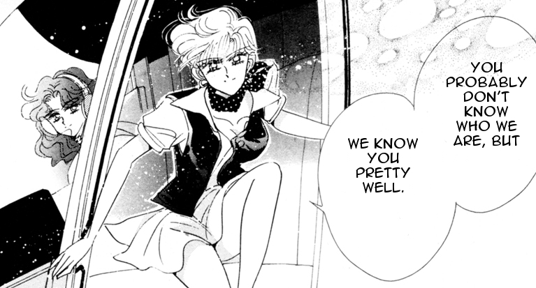 Rare to see her so feminine. Can't see any reason why, must just be a whim on Naoko Takeuchi's part