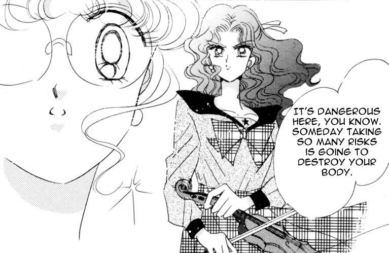 How awesome does Michiru look here? Not always a fan of Naoko's art, but she nailed this one