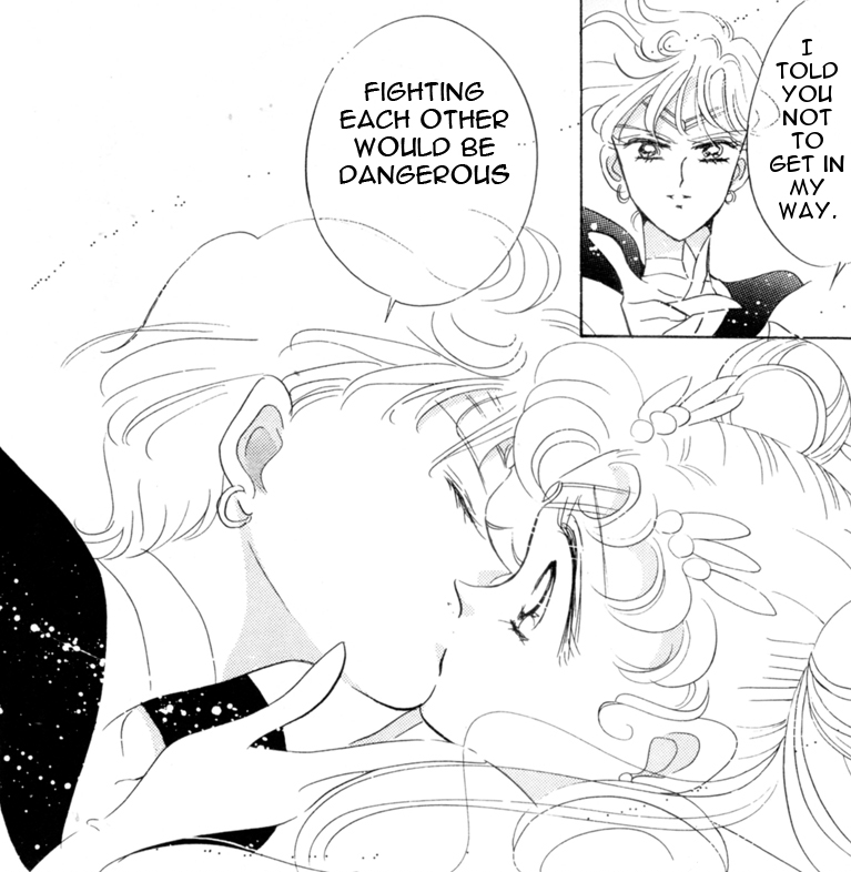 Uranus kisses Sailor Moon 