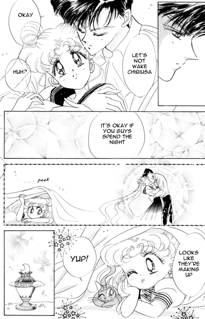 And then Chibi-Usa was present in the room at her own conception? Ew.