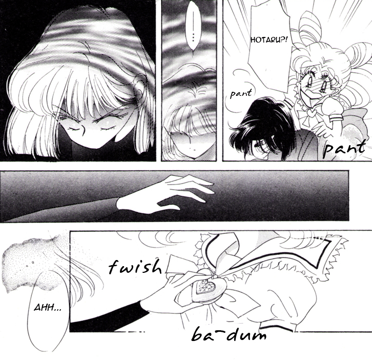 "No Hotaru! If you'd like an official replica of this limited edition Silver Crystal broach, you'll have to get one from Bandai, only 8000 yen today!"