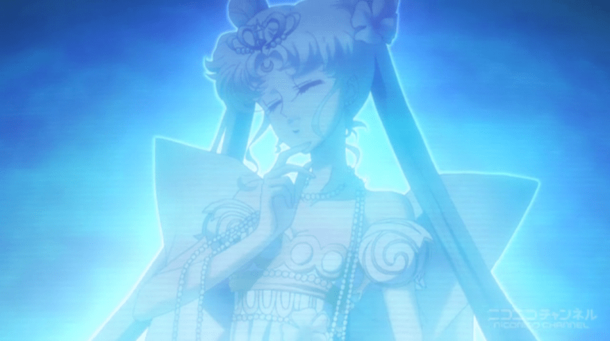 Also, what the hell is up with Serenity's face here? Her lips are, like, messed up...