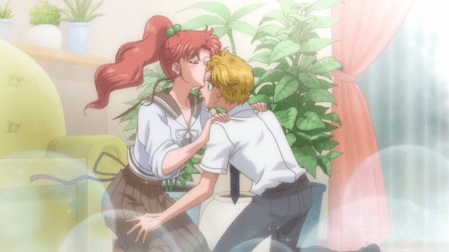 "Hold still, I'm just going to gob on you to make sure this crosses over."