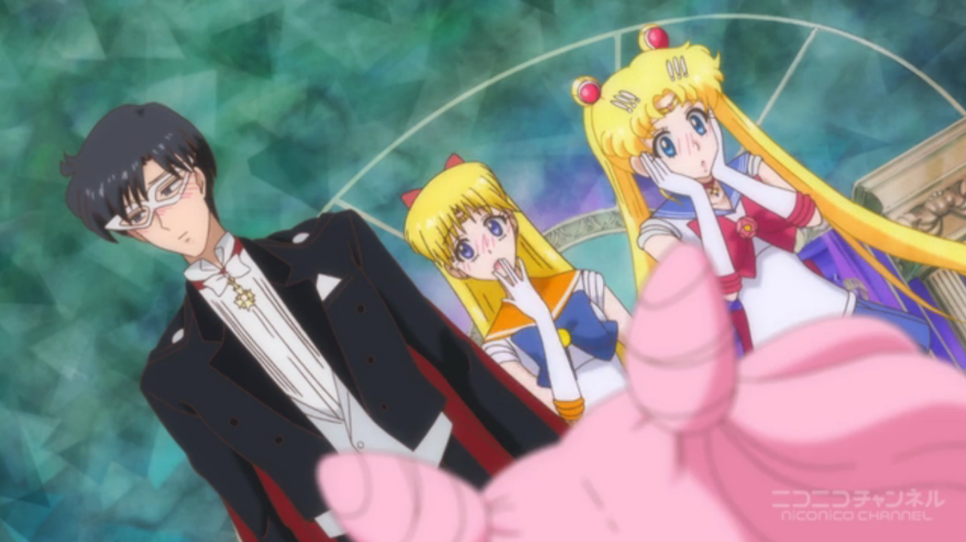 Yes, that's Chibi-Usa looking at her parents realising they have sex and the start of her neuroses