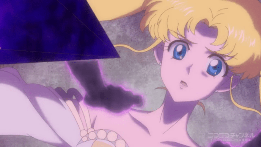 Sailor Moon Crystal - Usagi about to be stabbed
