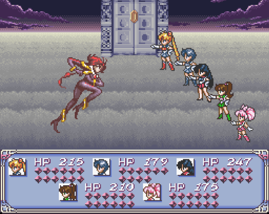 Here I am using Sailor Planet Attack for the first time as my opener. It's pretty damn cool... but swallows so much energy. Better damage over time with small attacks.