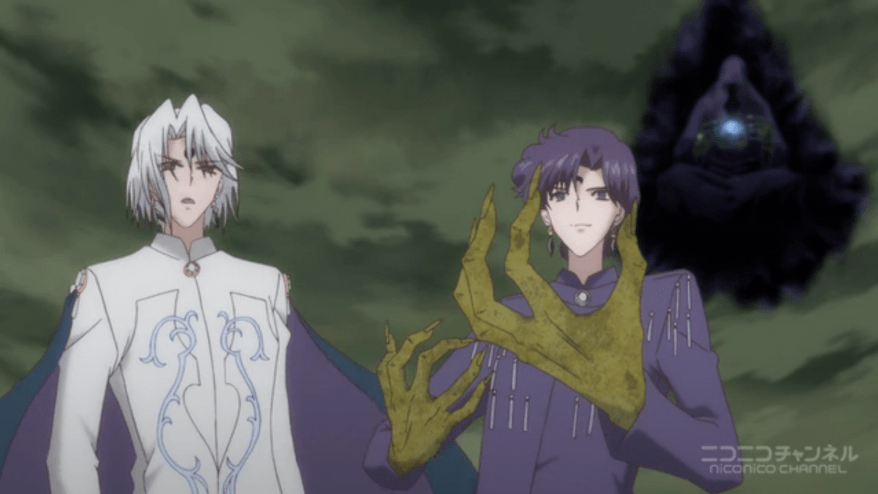 "Bwahaha! I am now the ultimate evil with my bag-lady hands bwahahah!" "Please don't touch me with those."