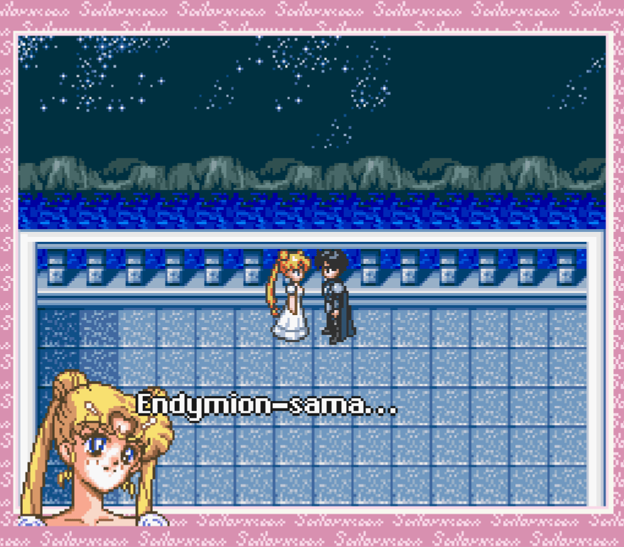 We didn't need this moment, but gosh I'm so glad it's in here. Usagi looking at herself in a past life.