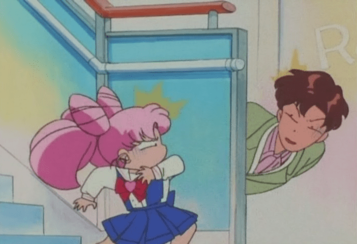 "Oh. Hey. Are you trying to steal Saori's hair too?"