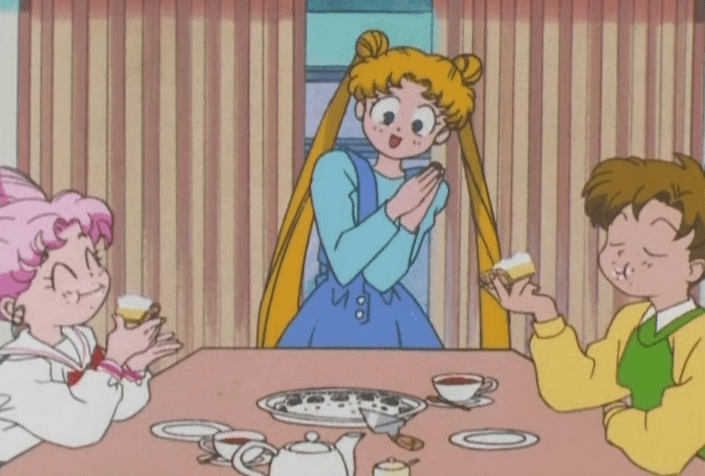 Usagi's relationship with food in this anime is the most powerful and relateable love story ever told