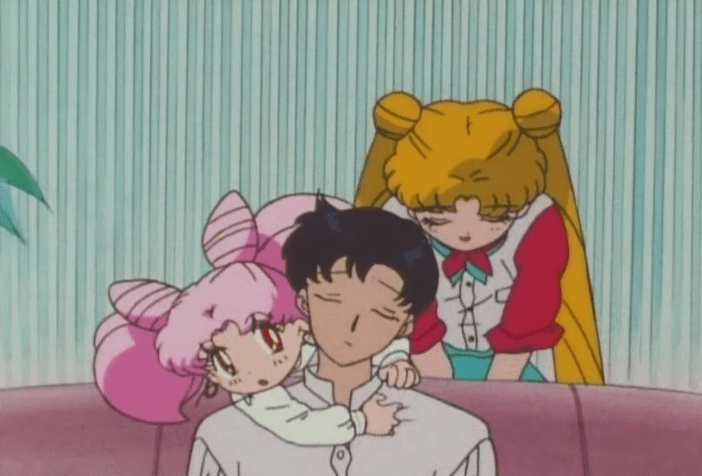 She actually slips into the super-polite form of speech, which sounds bizarre coming from Usagi