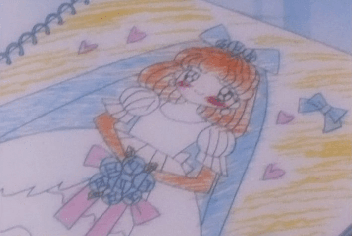 And she's drawing a fucking child's doodle. Just underlines the entire romantic vibes DISTURBING AS HELL