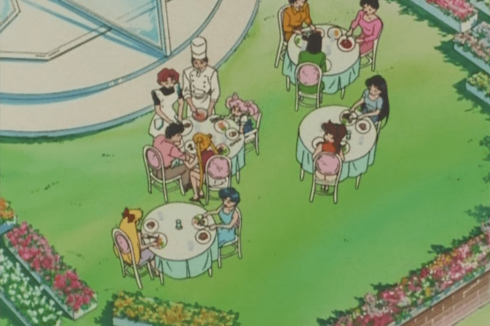 "Don't worry, I've slipped arsenic into the lamp cutlets. The sweet release of death will soon take us all."