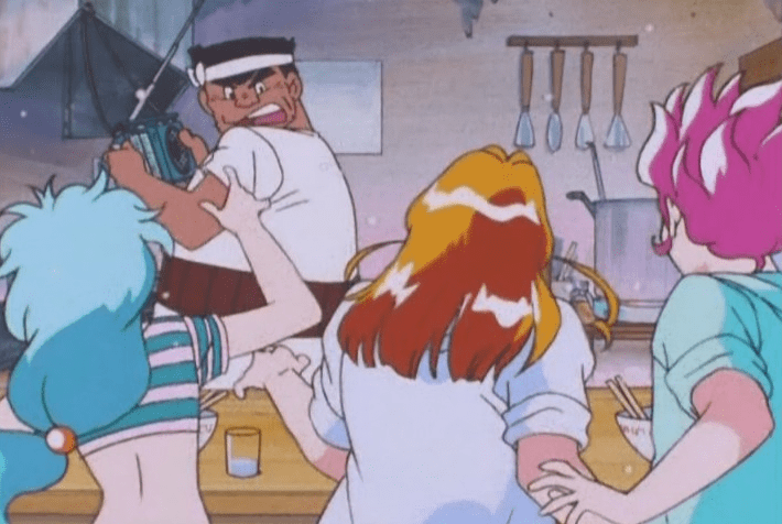 "Do... do you think he has a beautiful dream...?"