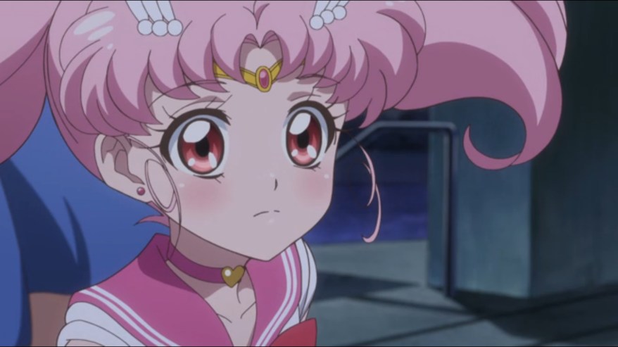 Sailor Moon Crystal - Chibi-Moon blushing