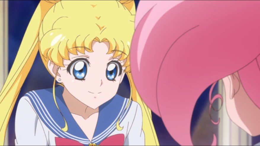 This is so refreshing, seeing her talk to Chibi-Usa as though she actually wants to, and not like she's going to accuse her of being the Becky with the good hair